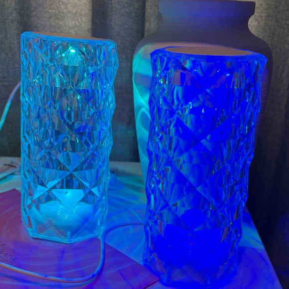 Crystal Pattern LED Table Lamps - Picture 2 of 5